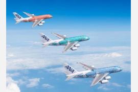 ANA、エアバスA380型機「FLYING HONU」のホノルル線就航日を決定