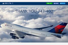 ジャンボ機の退役を前に記念プロジェクト「Thank You 747-400」を実施