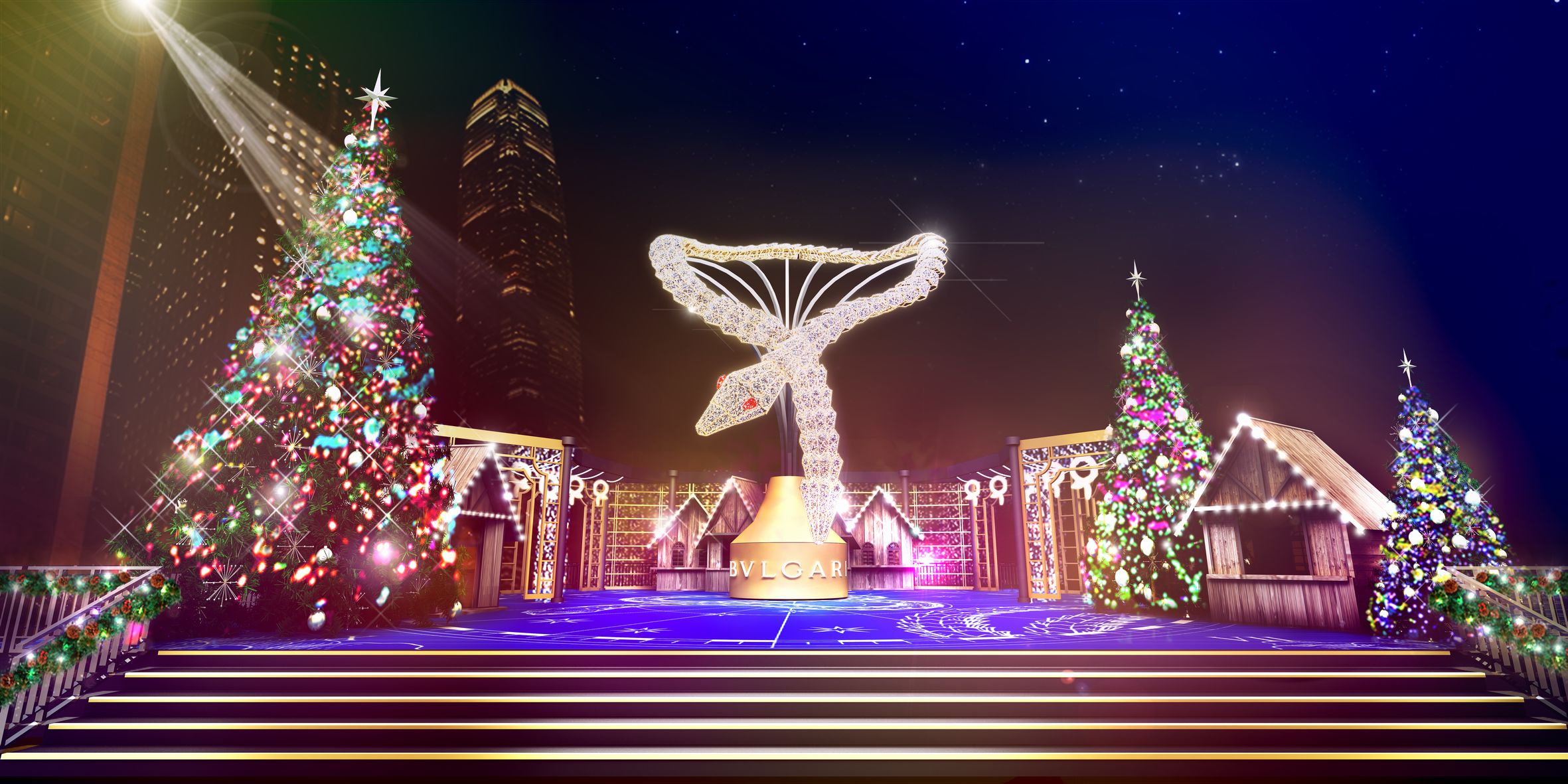 「香港ウィンター・フェスタ2015」 12月4日より開始 ―夜空に煌くブルガリのクリスマスイルミネーションが登場 ―| Risvel