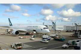 キャセイパシフィック航空Ａ３５０で関西から香港へ