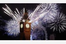 ロンドンの年越し花火大会
