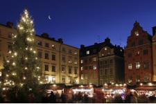 ストックホルムの旧市街のクリスマス市