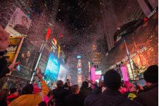 ニューヨークのタイムズ・スクエアで開催される大晦日・年越しイベント