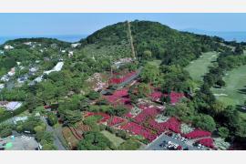 伊東市の小室山山頂に新施設オープン