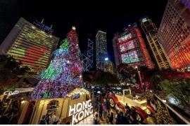 香港二ューイヤーカウントダウン、チャーター・ロードにて新形式で開催 「New Hopes, Neｗ Beginnings」をテーマにライトパフォーマンスを実施