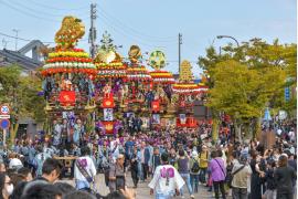 新湊曳山祭、ユネスコ登録後初開催　13基の曳山が10/1巡行