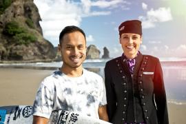 ニュージーランド航空、新しい機内安全ビデオ「サーフィン！サーフィン！サーフィン！」編を発表