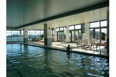The Westin Bellevueの室内プール。ジャグジーもあり
