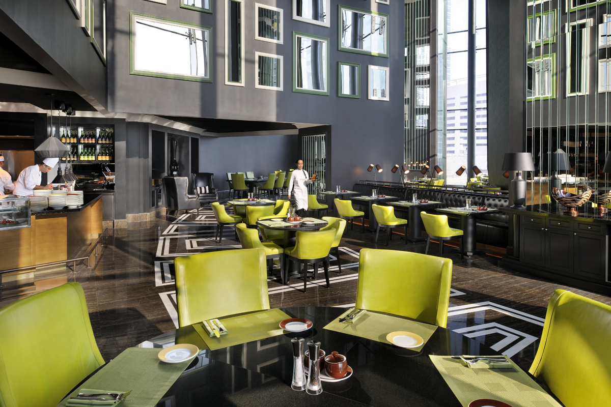 24時間営業の『La Farine』。ホテルの外からでも気軽に訪れることができます。(Photo: JW Marriott Marquis Hotel Dubai)