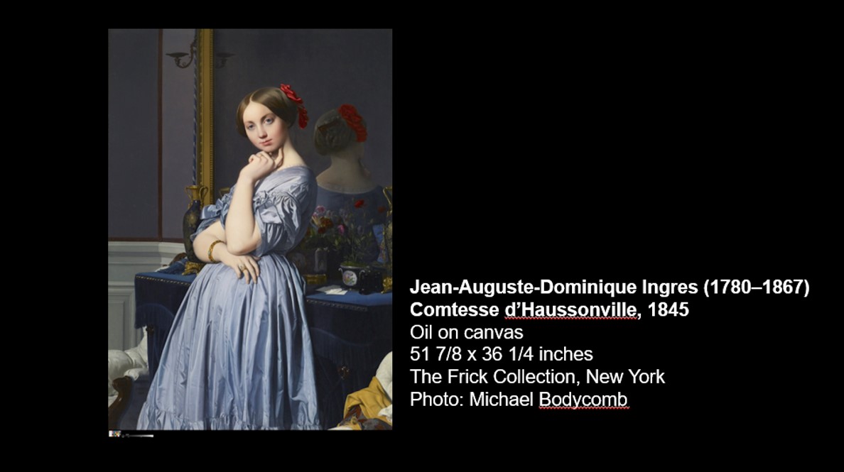 ドミニク・アングルが描いた「ドーソンヴィル伯爵夫人の肖像」はフリック・コレクションの顔。
